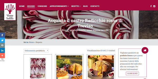È online il primo store del radicchio tardivo di Treviso Igp