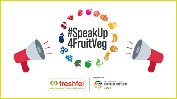 Freshfel lancia il motto #SpeakUp4FruitVeg