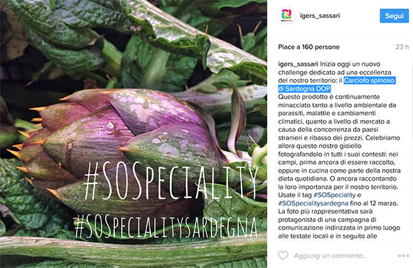 Dop e Igp: via a #SoSpeciality, challenge su Instagram