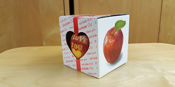 San Valentino, anche la mela dice I love You