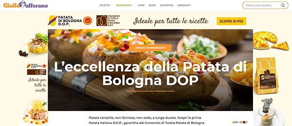 La patata di Bologna Dop in onda su GialloZafferano