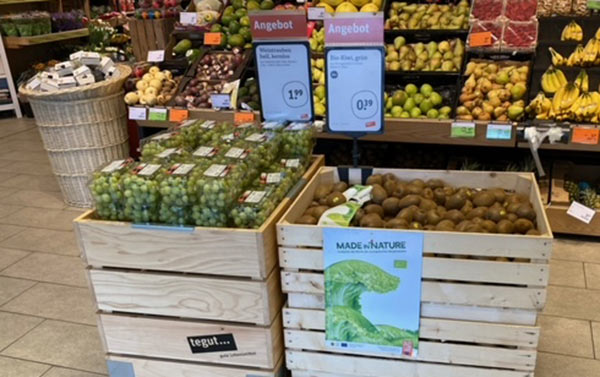 Brio, il kiwi verde bio arriva nei negozi tedeschi Tegut