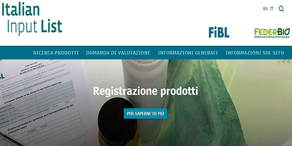FederBio presenta la piattaforma «Italian Input List»