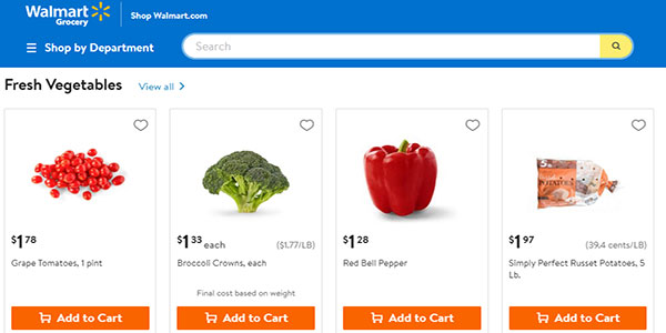Walmart fa boom di vendite con il grocery online