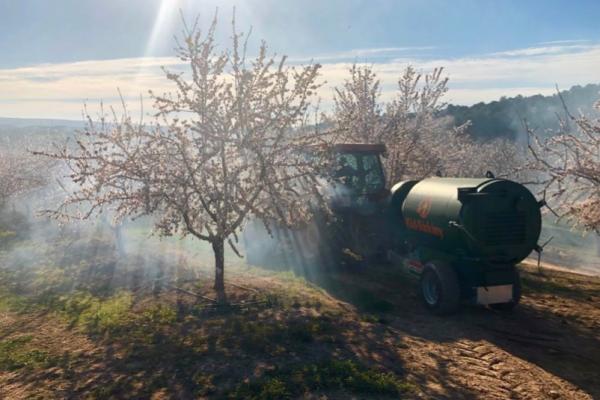 Vapore acqueo per difendersi dal gelo