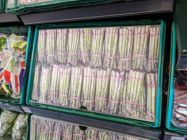 Inghilterra, Sos verdure: in reparto gli asparagi finti